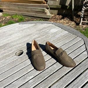 Market & Spruce Abrina loafer shoe flat olive green twist braid slip-on size 7.5